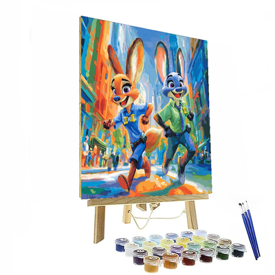 Zootopia's Dynamic Duo - Disney Inspired Numbered Painting Kits