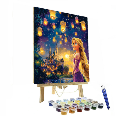 Rapunzel's Magical Lantern Festival - Disney Inspired Number Painting