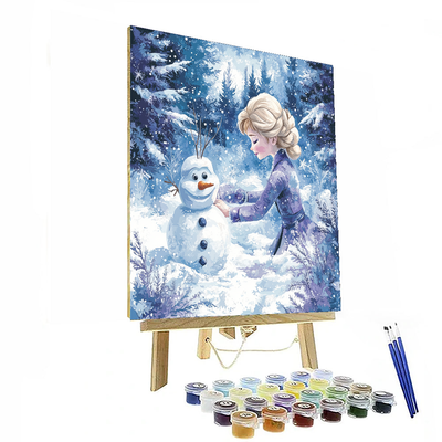 Elsa's Snowy Adventure - Disney Inspired Number Painting