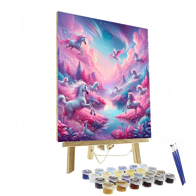 Fantasy Unicorn Kingdom Paint By Numbers Kits