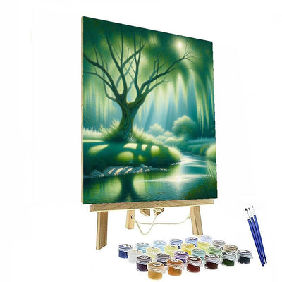 Whispering Willow Brook Paint By Number