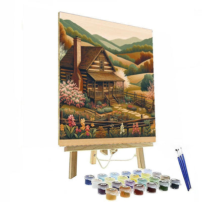 Rustic Appalachian Homestead Numbered Painting Kits