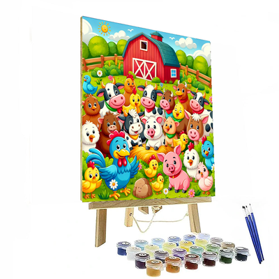 Funky Farmyard Fiesta Paint By Numbers