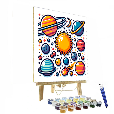 Solar System Discovery Paint By Numbers Art