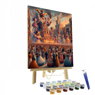 The Valencia Fallas Festival DIY Paint By Numbers