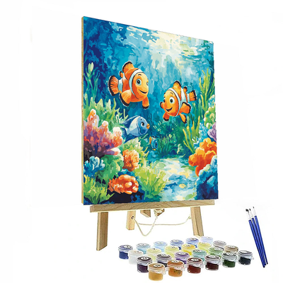 Finding Nemo's Coral Kingdom - Disney Inspired Numbered Painting Kits