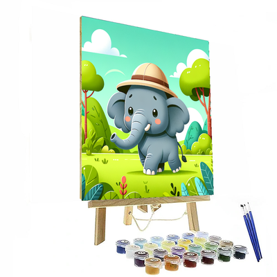 Exploring Elephant Safari Paint By Numbers Kits