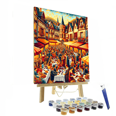 Beaujolais Nouveau Festival - France Numbered Painting Kits