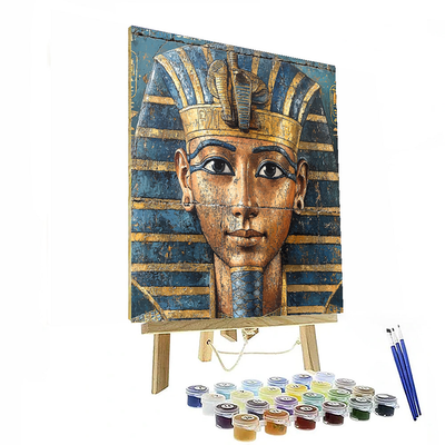 Ancient Egyptian Style Inspired Pharaoh's Golden Glance  Paint By Number