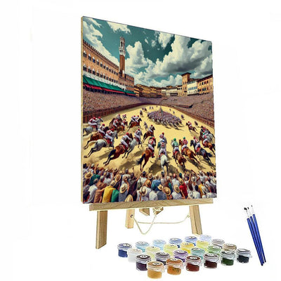 The Palio Di Siena - Italy Numbered Painting Kits