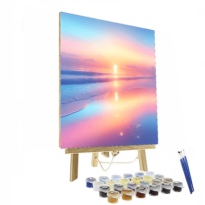 Tranquil Beach Sunrise Painting By Numbers Kit