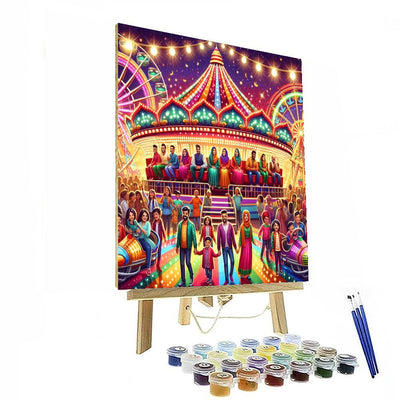 Festive Carnival Lights Paint By Color