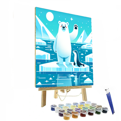 Arctic Polar Bear Expedition Paint By Numbers Art