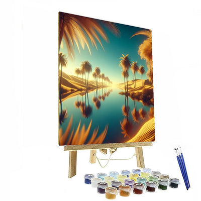 Whispering Desert Oasis Painting By Numbers Kit