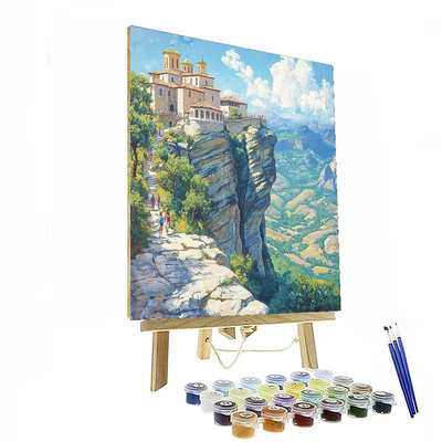 Greece's Meteora Monasteries DIY Paint By Numbers