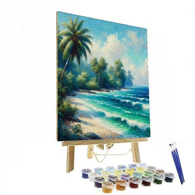 Tropical Breeze Relaxation Paint By Numbers