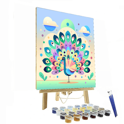 Precious Peacock Number Painting