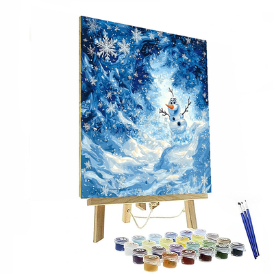 Frozen Olaf's Winter Wonderland Adventure - Disney Inspired Paint By Color