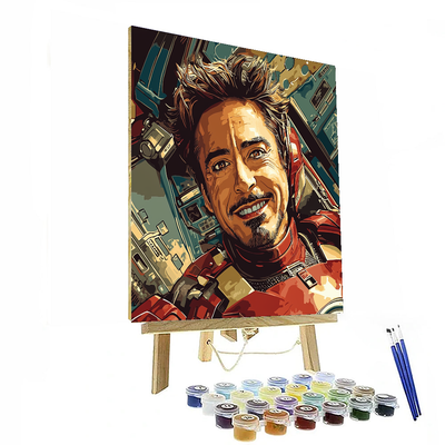 Robert Downey Jr.: The Irresistible Charm Of Iron Man DIY Paint By Numbers