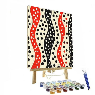 Yayoi Kusama Inspired Ethereal Dots Symphony  Paint By Number