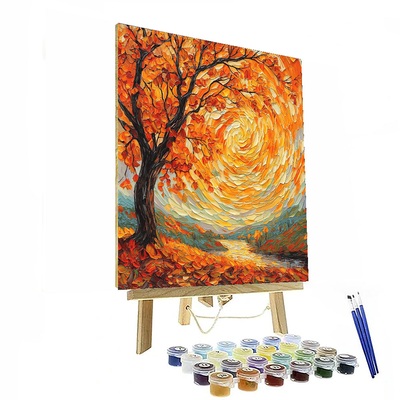 Vincent Van Gogh Inspired Autumn Hues  Paint By Numbers Art