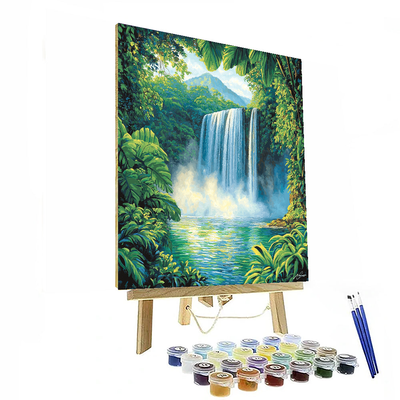 La Fortuna Waterfall Paint By Numbers Kits