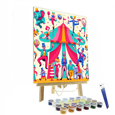 Whimsical Circus Show Numbered Painting Kits