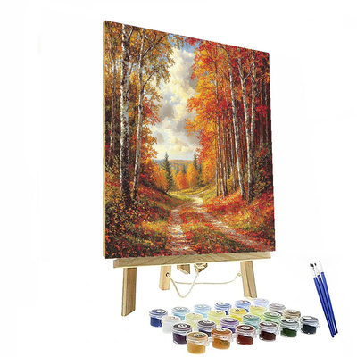 John Constable Inspired Glorious Autumn Forest  Paint By Numbers Kits