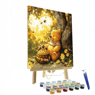 Winnie The Pooh's Honey Harvest - Disney Inspired Paint By Number