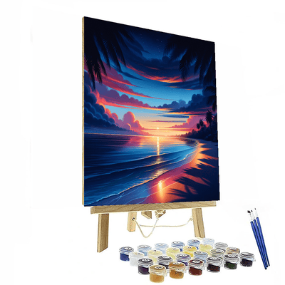 Tranquil Sunset Beach Paint By Numbers