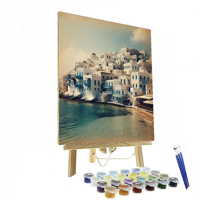 Timeless Greek Seaside Paint By Numbers Art