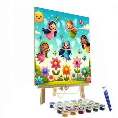 Exploring A Magical Garden With Fairies Paint By Color