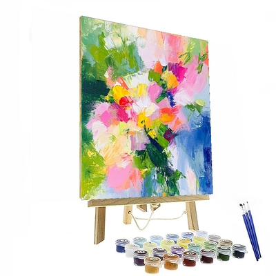 Claude Monet Inspired Abstract Floral Delight  Painting By Numbers Kit