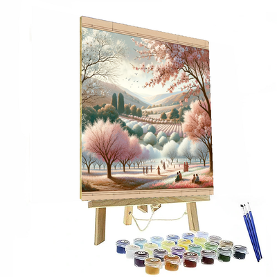 Almond Blossom Festival - Portugal Painting By Numbers Kit