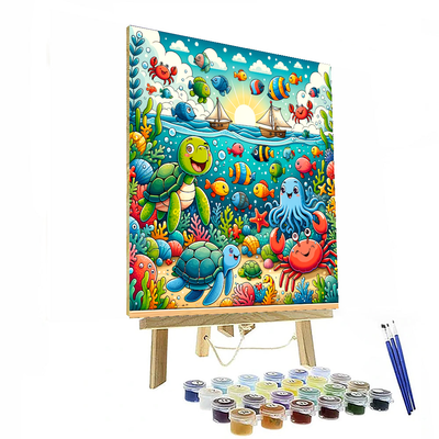 Under The Sea Party Painting By Numbers Kit