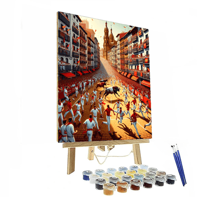 Fiesta De San Fermín - Spain Paint By Color