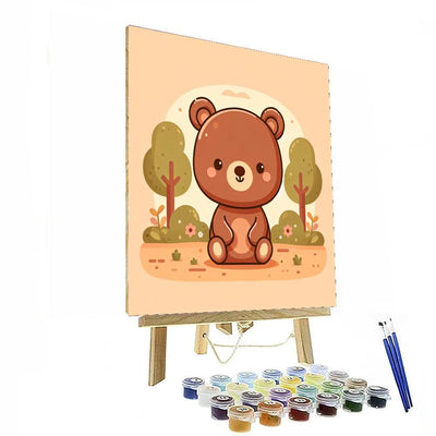 Happy Little Bear Painting By Numbers Kit