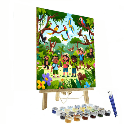 Happy Jungle Explorers Paint By Numbers