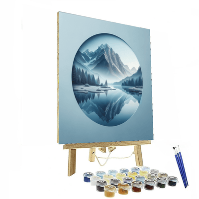 Mystic Mountain Reflection Paint By Color