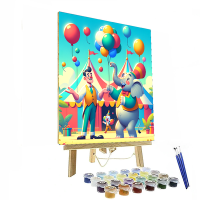 Cheerful Circus DIY Paint By Numbers