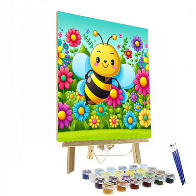 Charming Honeybee DIY Paint By Numbers