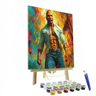 Dwayne Johnson: The Rock Of Resilience Paint By Number