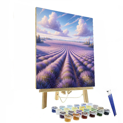 Serenity In Lavender Fields Numbered Painting Kits