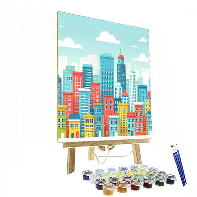 Artistic Cityscape Explorer DIY Paint By Numbers