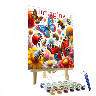 Colorful Insects Painting Number Kit