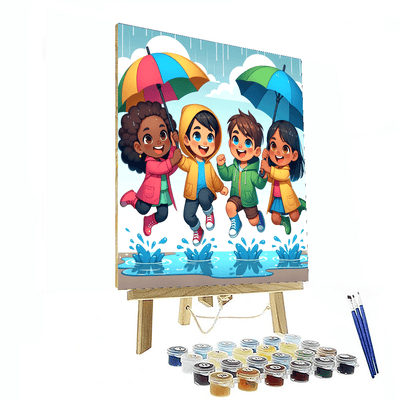 Playful Puddles Paint By Numbers Art