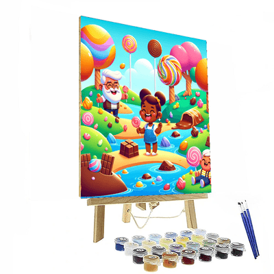 Magical Candy Land Adventure Painting By Numbers Kit