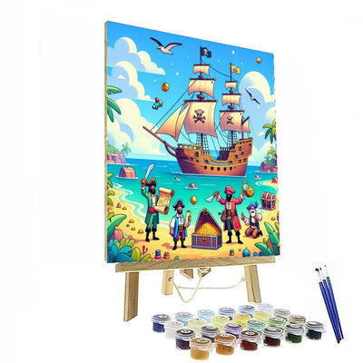 Pirate's Cove Adventure Paint By Numbers Art