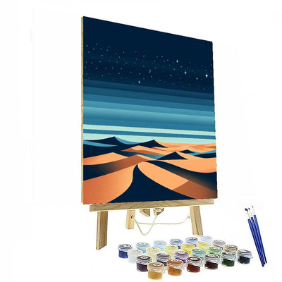 Starlit Desert Wander Painting Number Kit