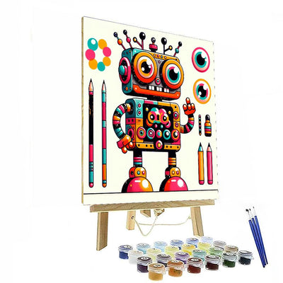 Wacky Robot Paint By Numbers